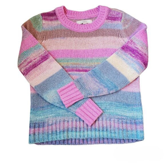 Loft Multi-Color Women's Crew Neck Sweater Size Small. Only Worn Once - Picture 6 of 6